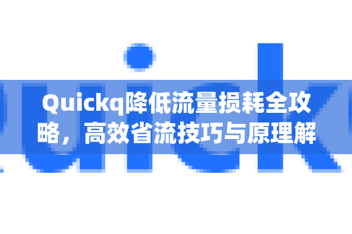 Quickq降低流量损耗全攻略，高效省流技巧与原理解析-第1张图片-QuickQ官方网站 - 高速稳定连接