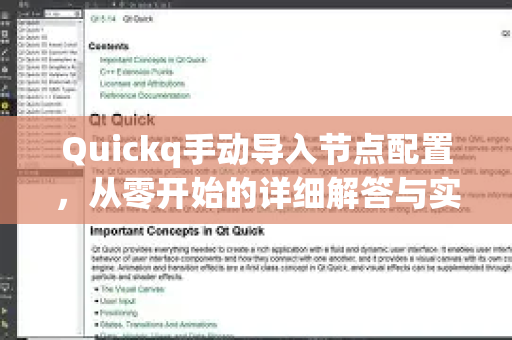 Quickq手动导入节点配置，从零开始的详细解答与实战技巧-第1张图片-QuickQ官方网站 - 高速稳定连接
