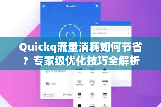 Quickq流量消耗如何节省？专家级优化技巧全解析